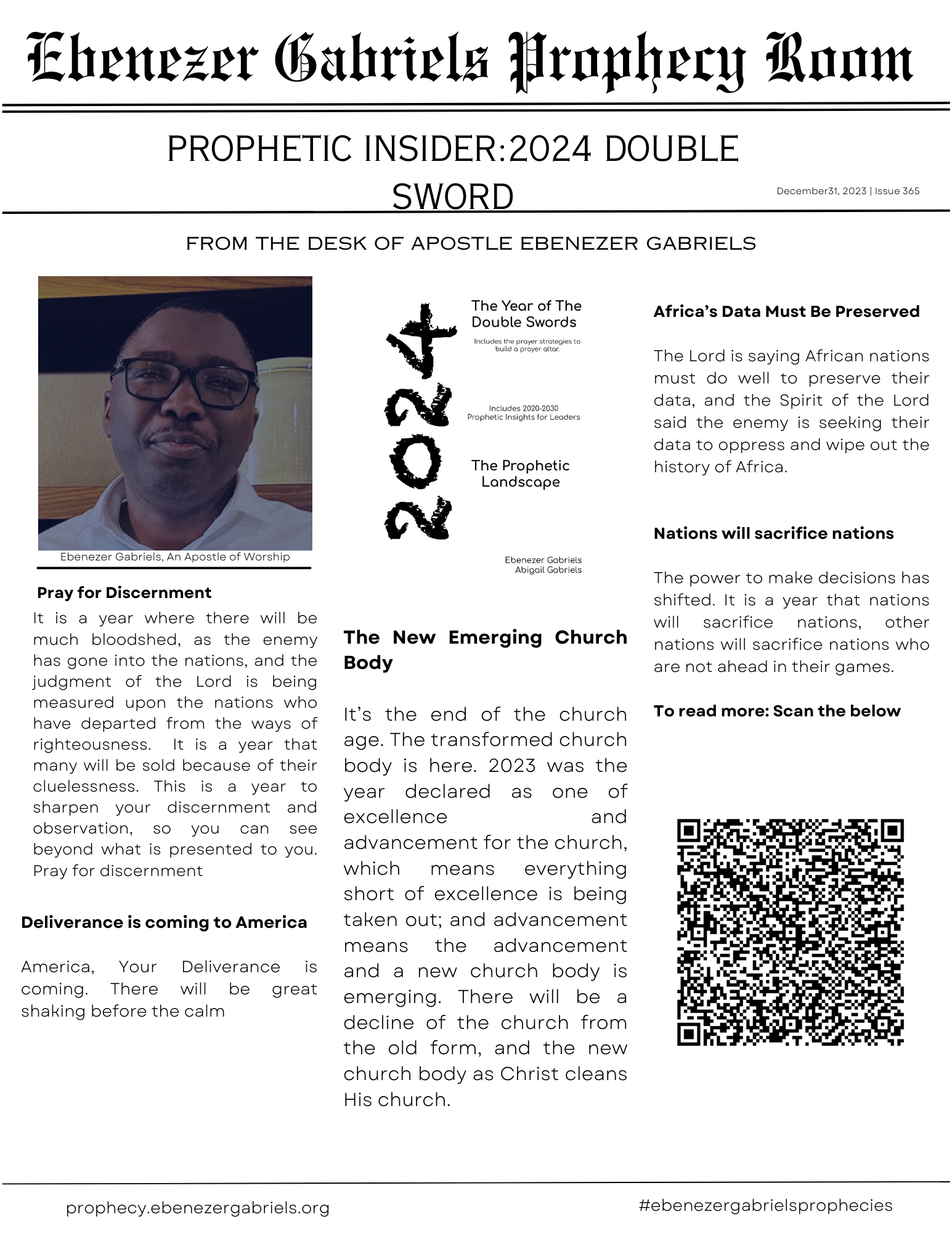 Prophetic insider: Issue 365